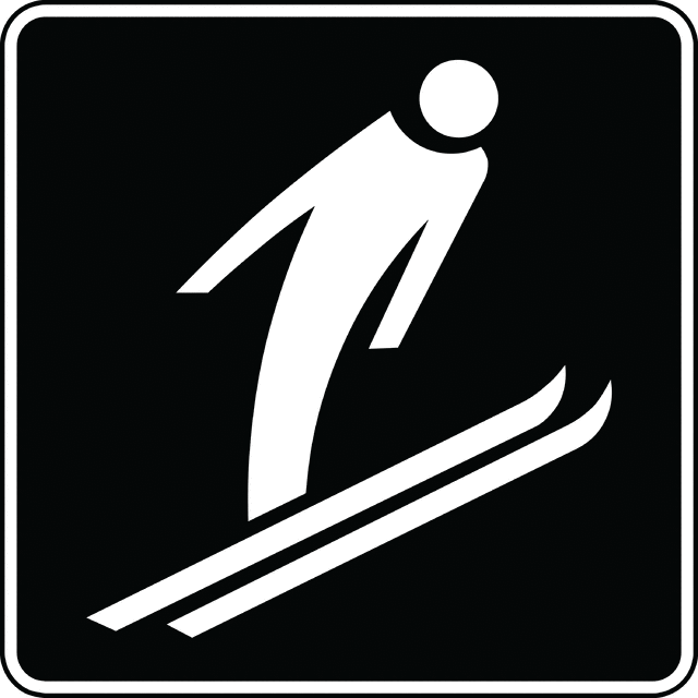 Ski Jumping, Black and White
