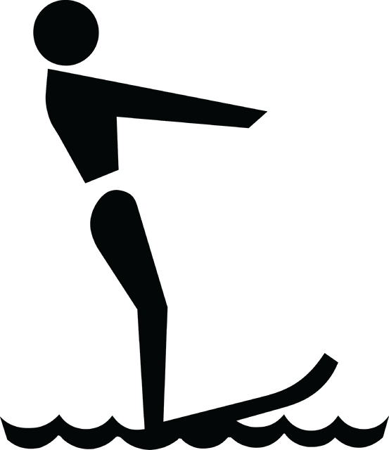 Water Skiing , Silhouette