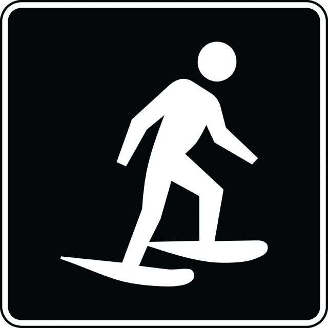 Snowshoeing, Black and White