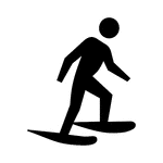 This sign indicates that snowshoeing is permitted nearby.