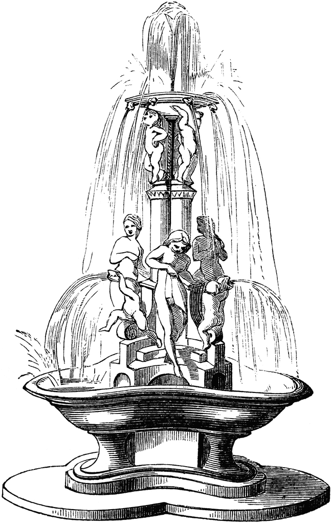 clipart water fountain - photo #16