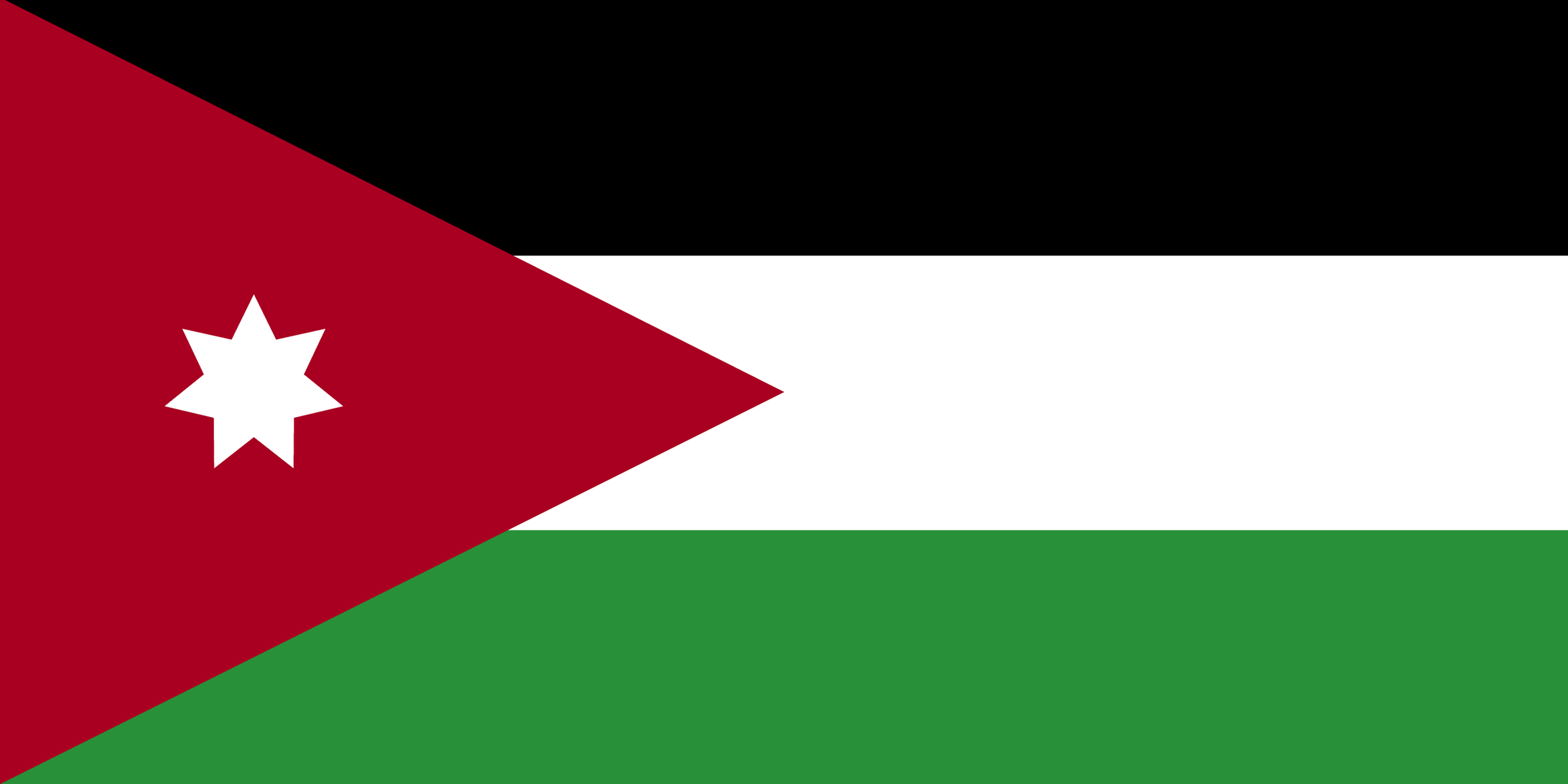 Flag of Jordan, 2009 | ClipArt ETC