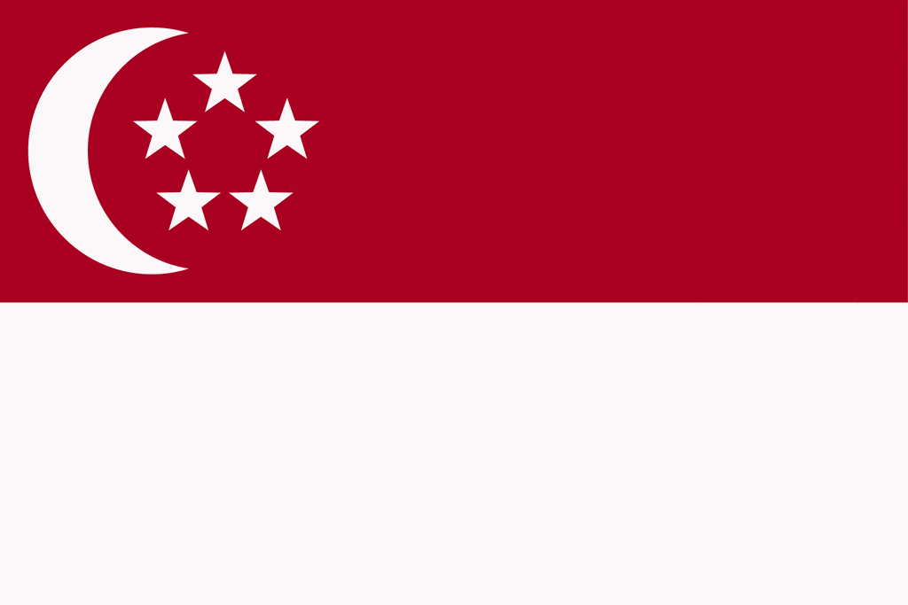 Flag of Singapore, 2009 Clipart