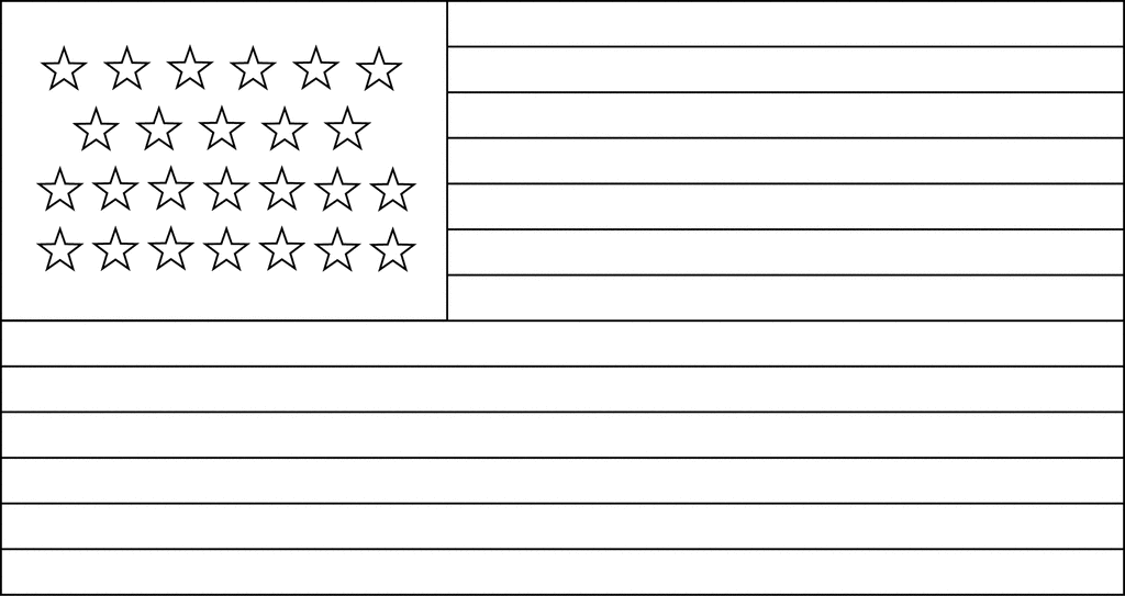 25 Star United States Flag, 1836 | ClipArt ETC