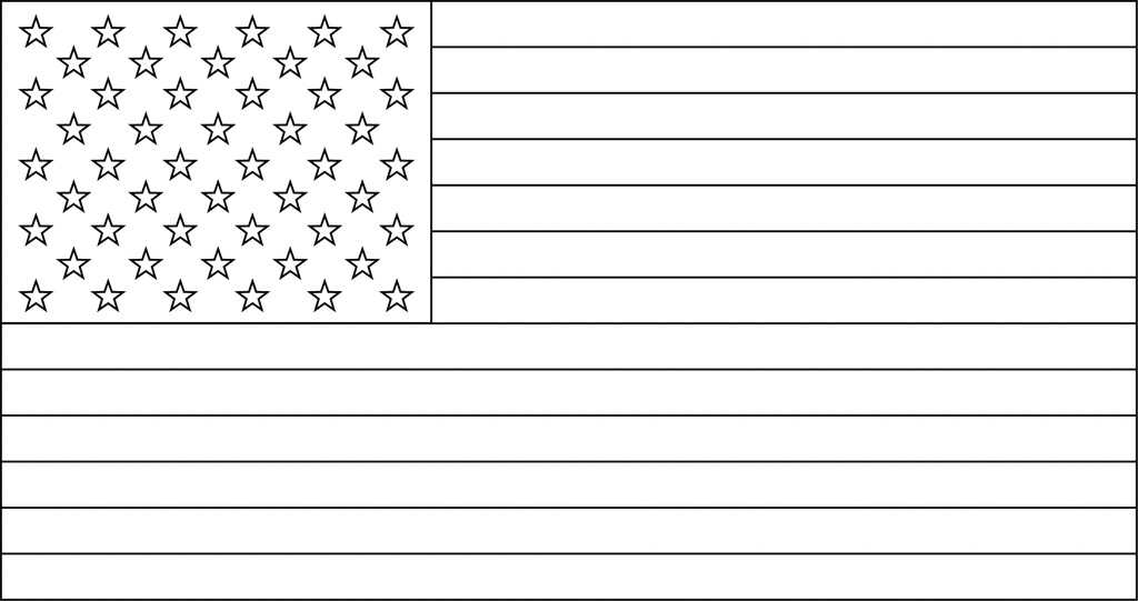 50 Star United States Flag 1960 ClipArt ETC