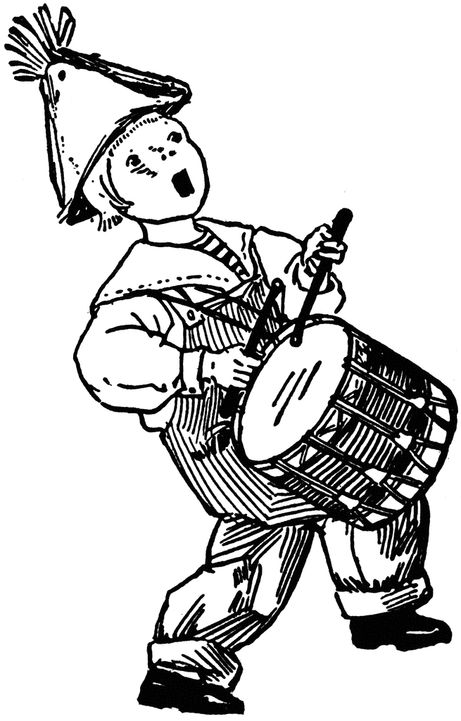 Playing A Drum