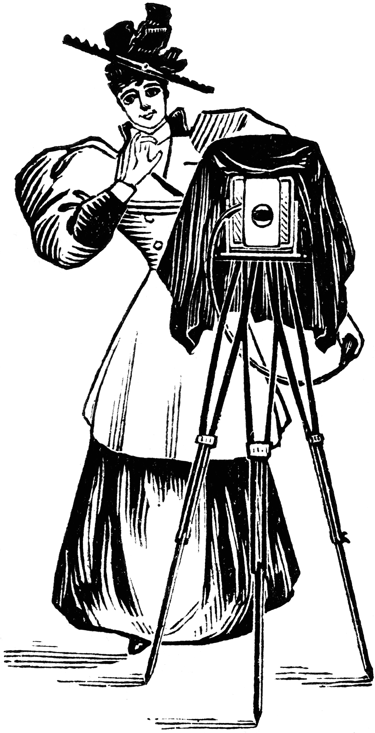 clipart woman with camera - photo #19