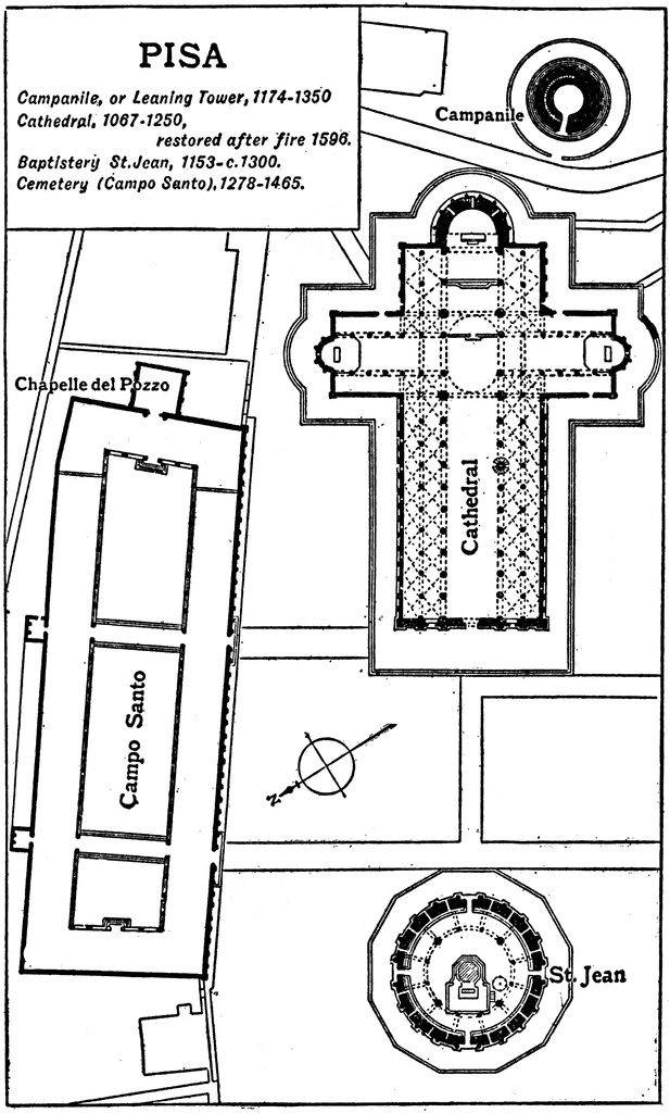 Plan of the Campanile de Pisa, 1068–1509 | ClipArt ETC