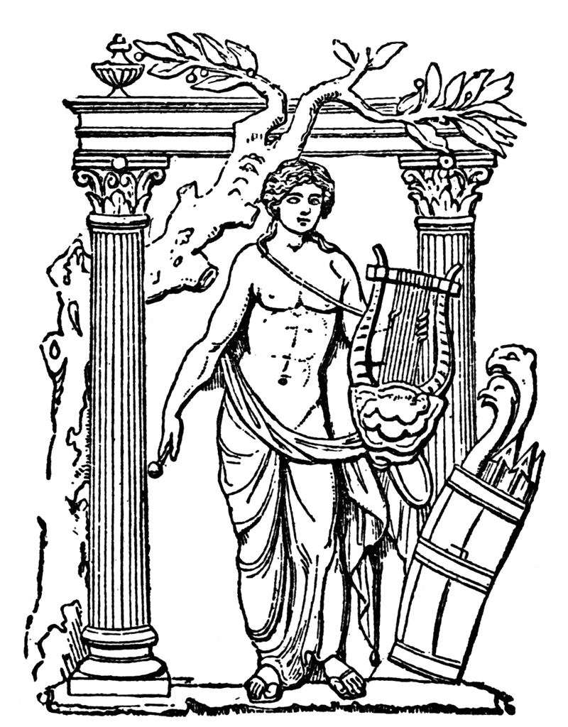 greek gods. the twin gods Artemis and