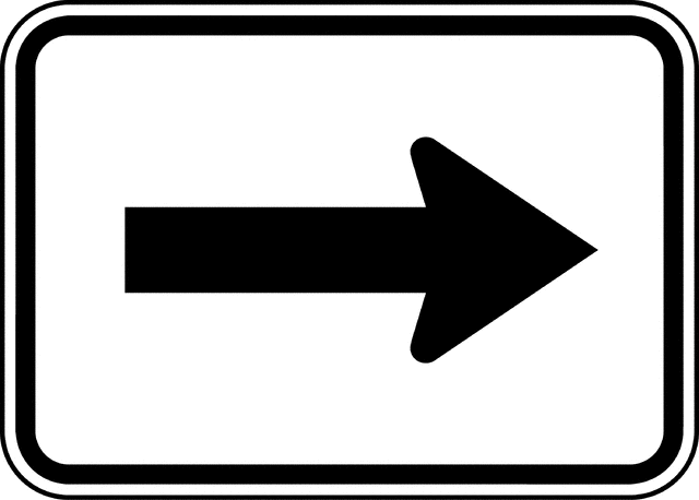 white right arrow