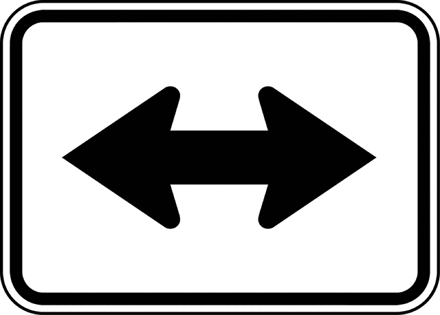 Black Directional Arrow