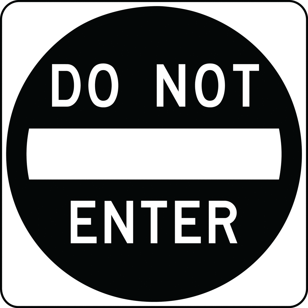 List 104+ Images do not enter sign black and white Sharp