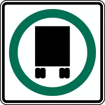 "When a National Network route is signed, the National Network sign shall be used."-Federal Highway Administration, 2007