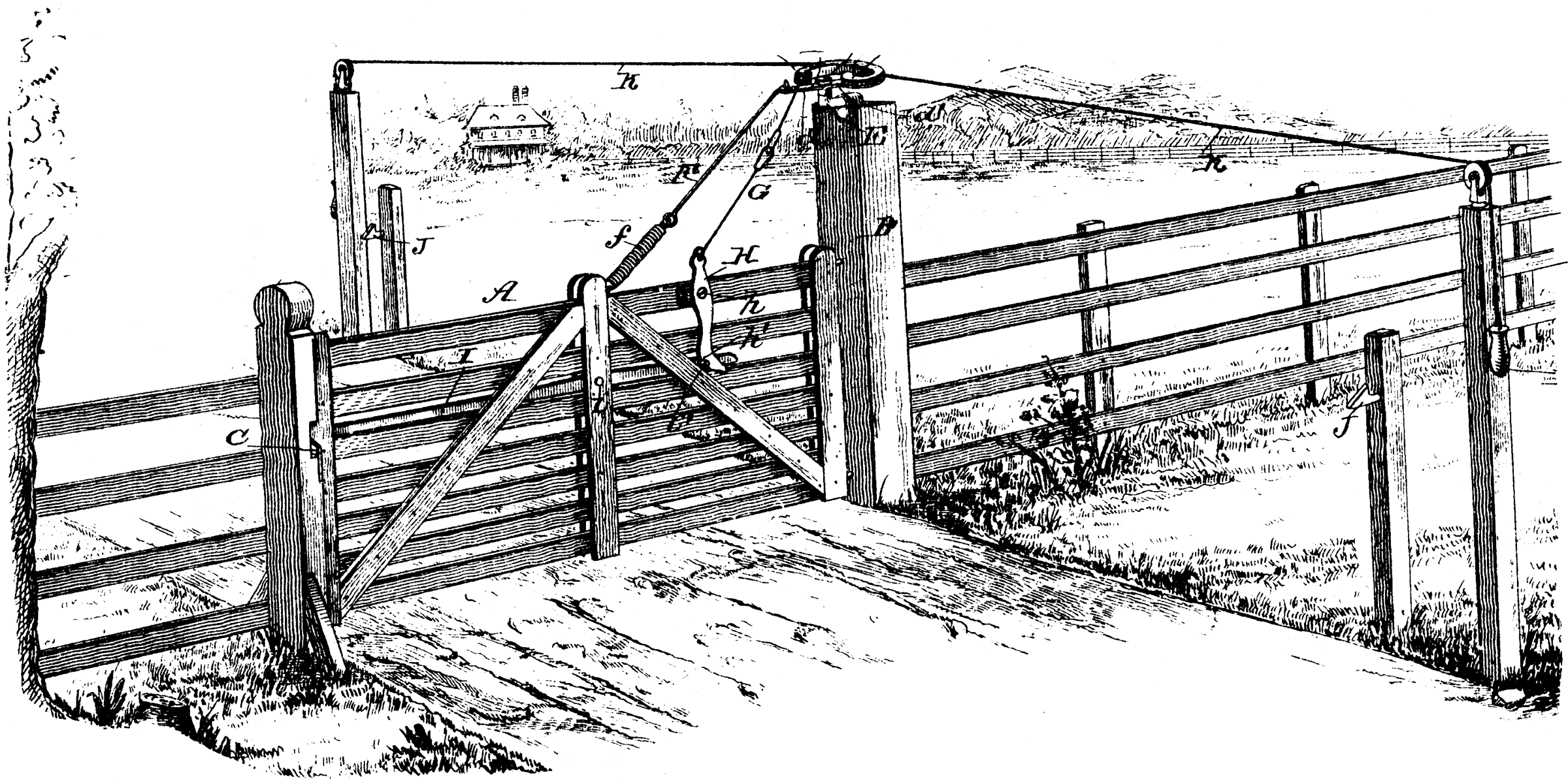 Wooden Locking Gate | ClipArt ETC