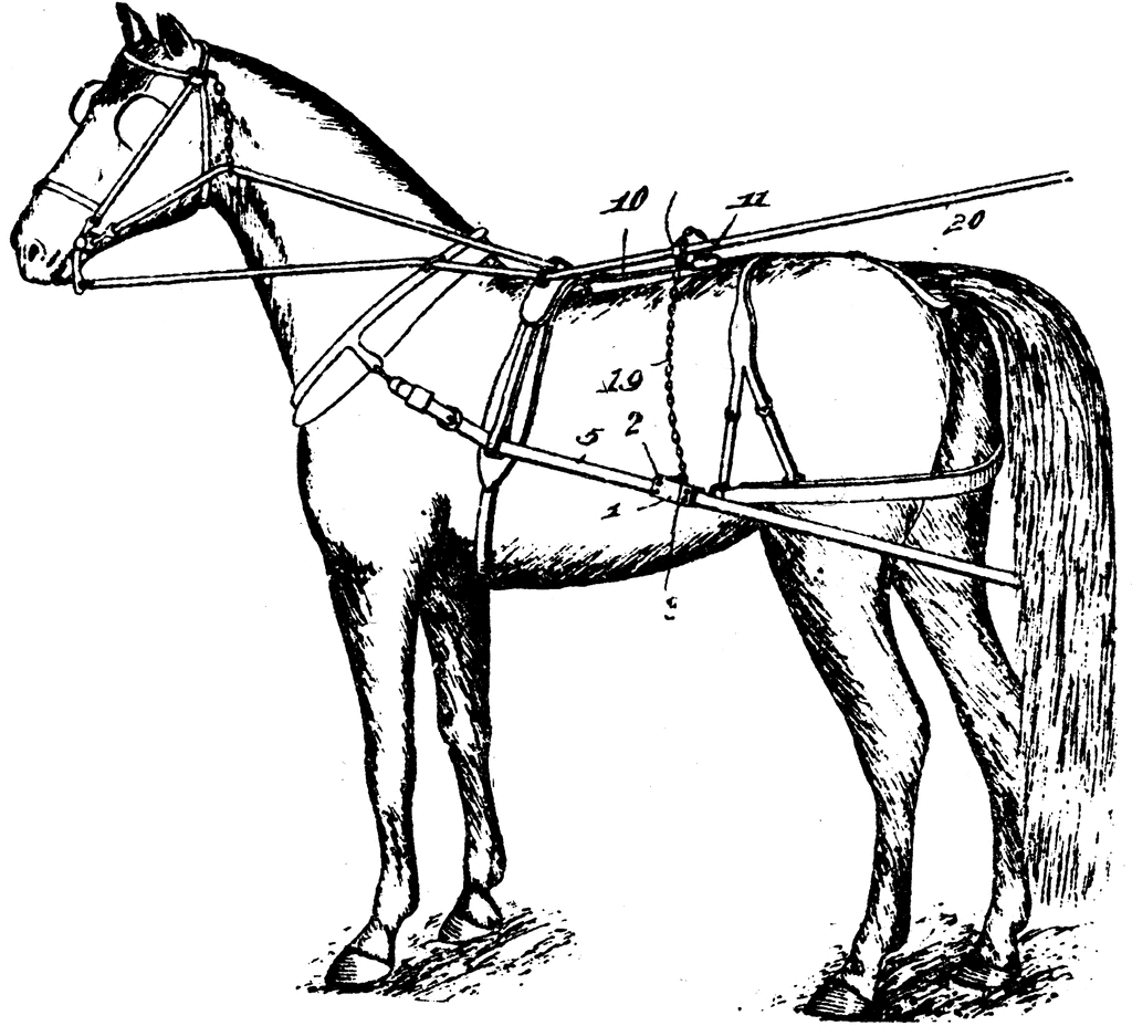 horse pull clipart - photo #11