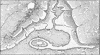 Shoreline Hill Shading by Hachures Contour Map