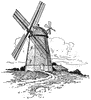 Old-Fashioned Windmill