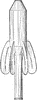 40 Pound Mortar Stick Bomb Shell
