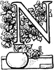 Decorative Letter N