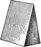 An illustration of a wedge made of oak. A wedge is a tool used to separate two objects or portions of an object, lift an object, or hold an object in place.