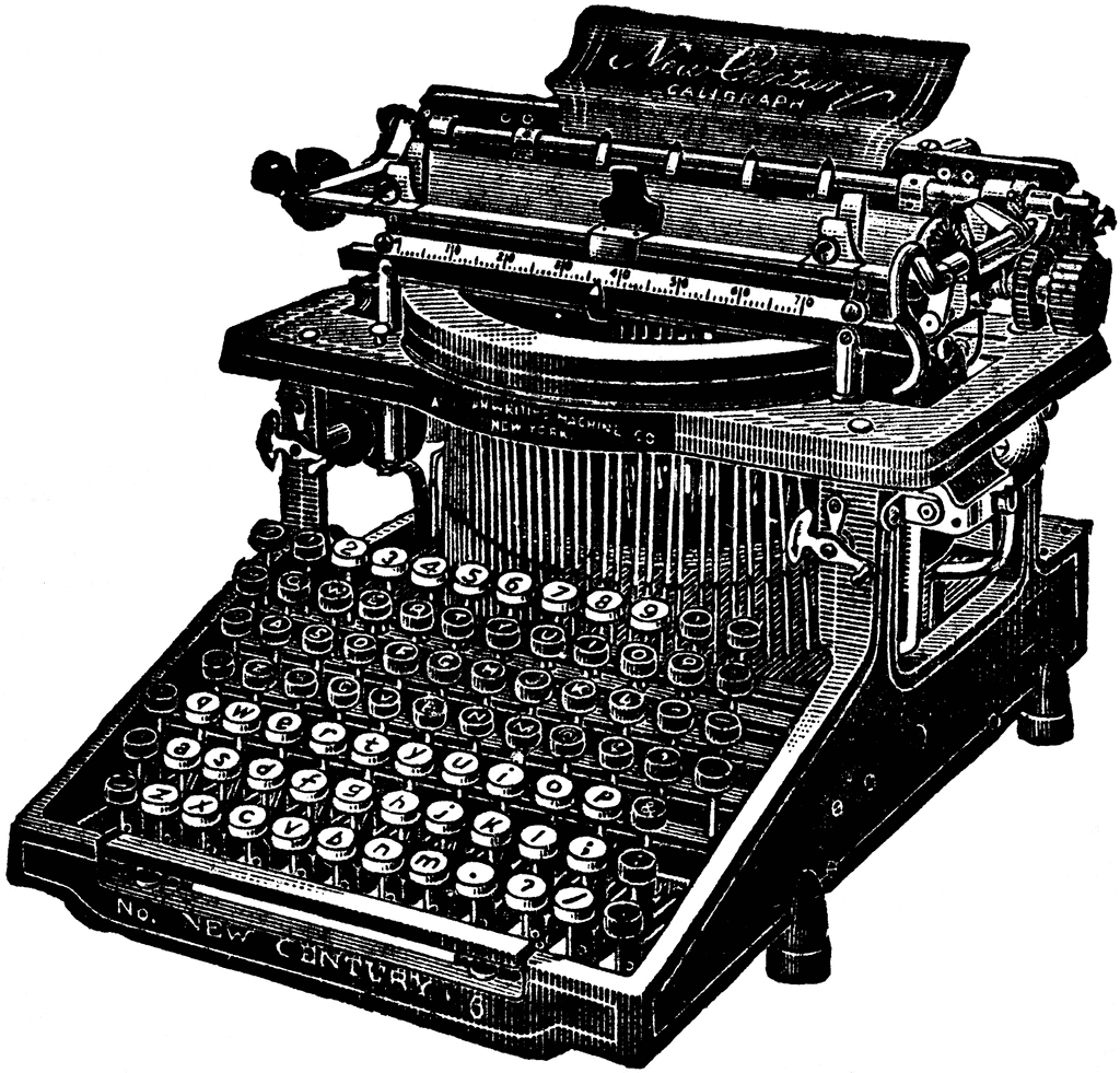 free clipart vintage typewriter - photo #18