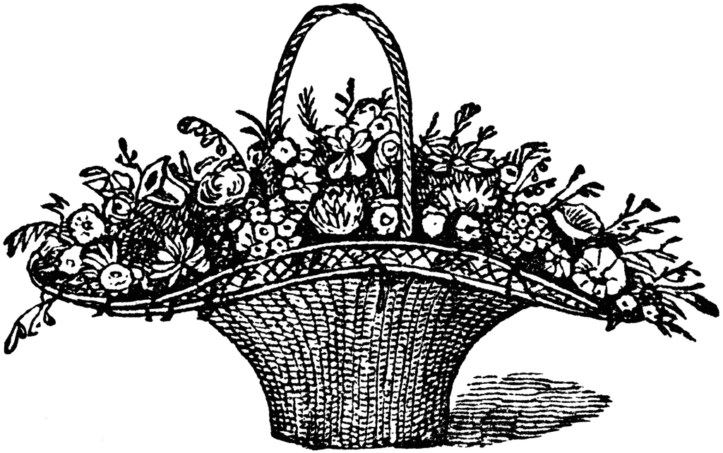 clipart flower basket - photo #43