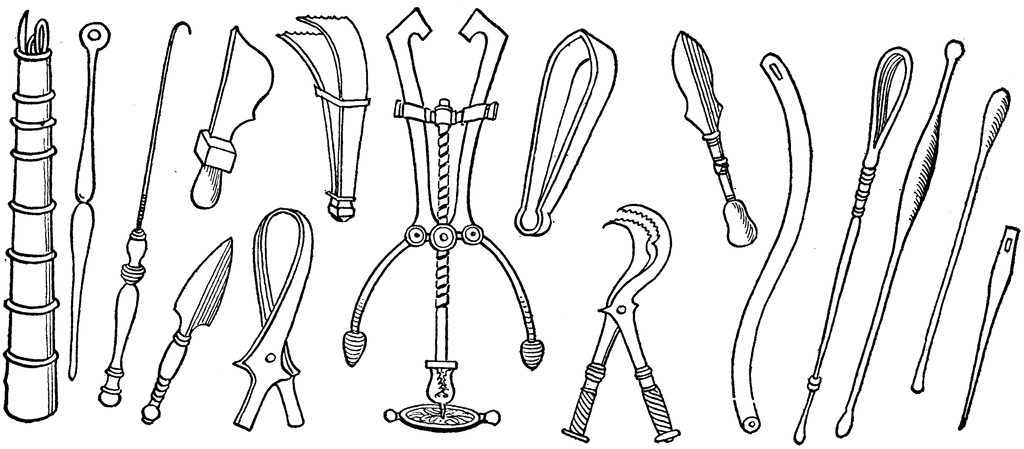 Surgical Instruments from Pompeii | ClipArt ETC