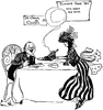 A Man Being Served a Shoe