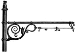 An example of a support that holds the trolley wire and reduces the spark created from the passing wheel.