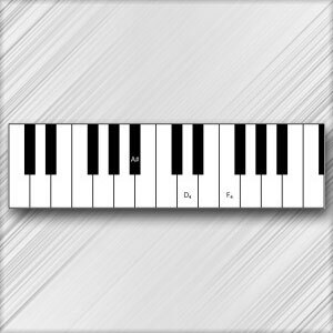 Grand Piano Chord A# Major