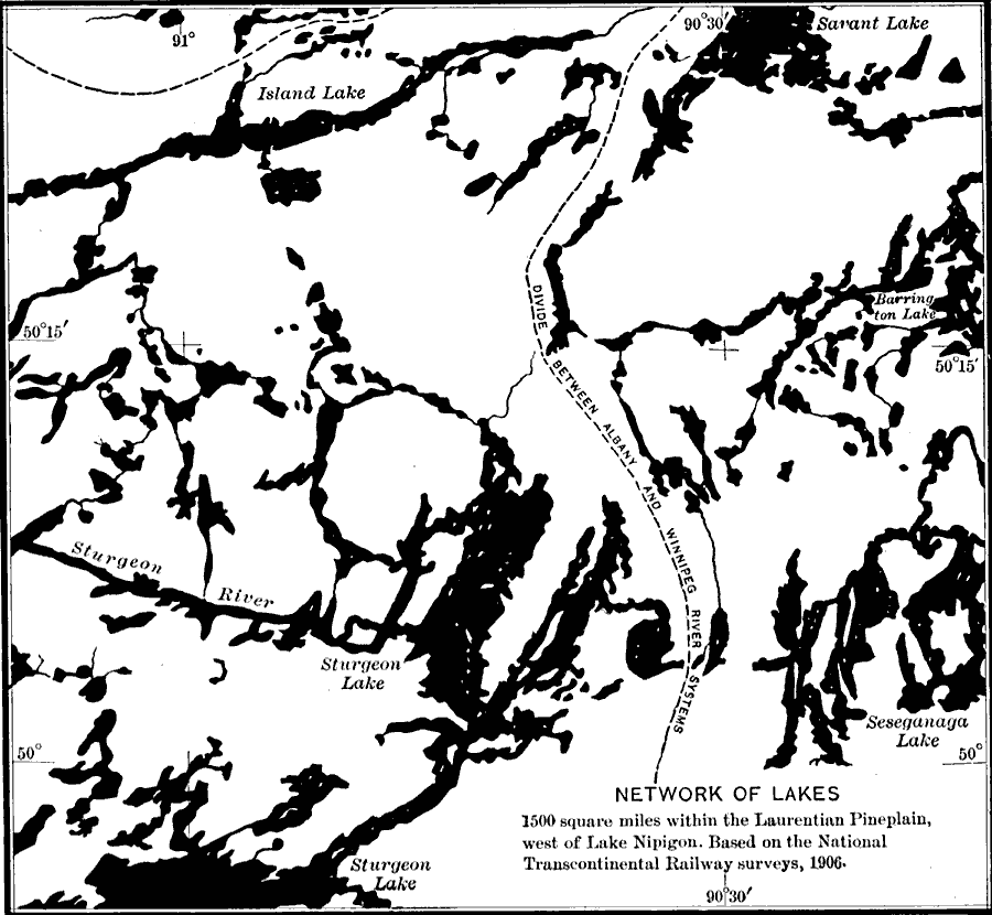 Drainage on the Laurentian Plateau