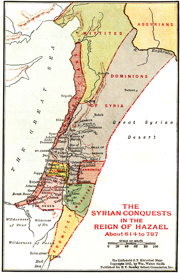 Palestine during the Syrian Conquests in the Reign of Hazael