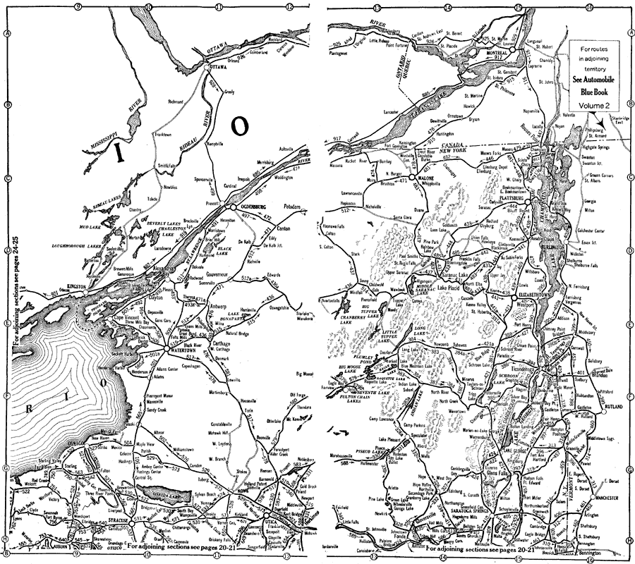 Roads Routes along the Canada and New York Border