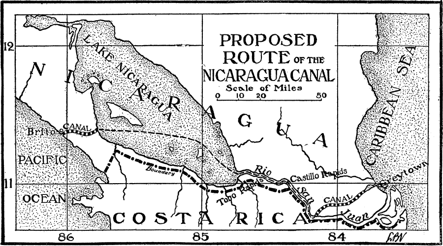 Proposed Route of the Nicaragua Canal