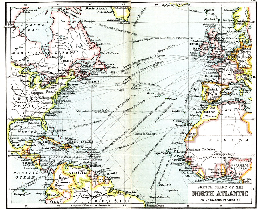 Sketch Chart of the North Atlantic