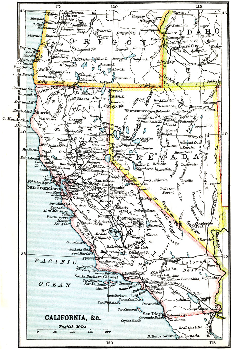 California and Nevada Boundary Survey