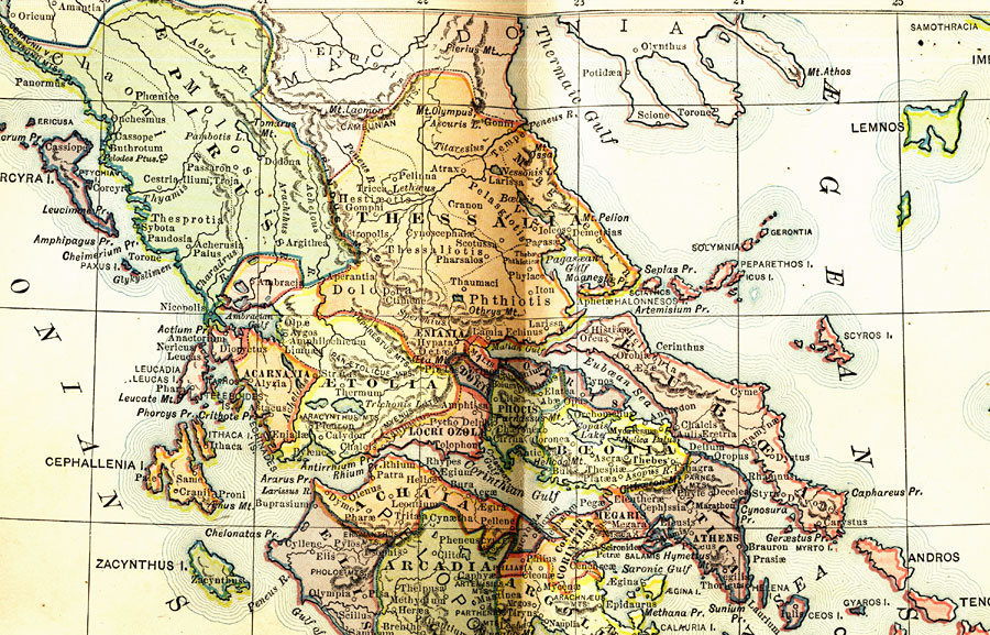 General Reference Map of Ancient Greece