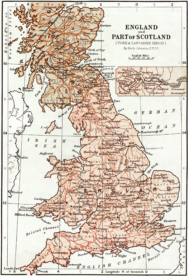 England and Part of Scotland during the York and Lancaster period