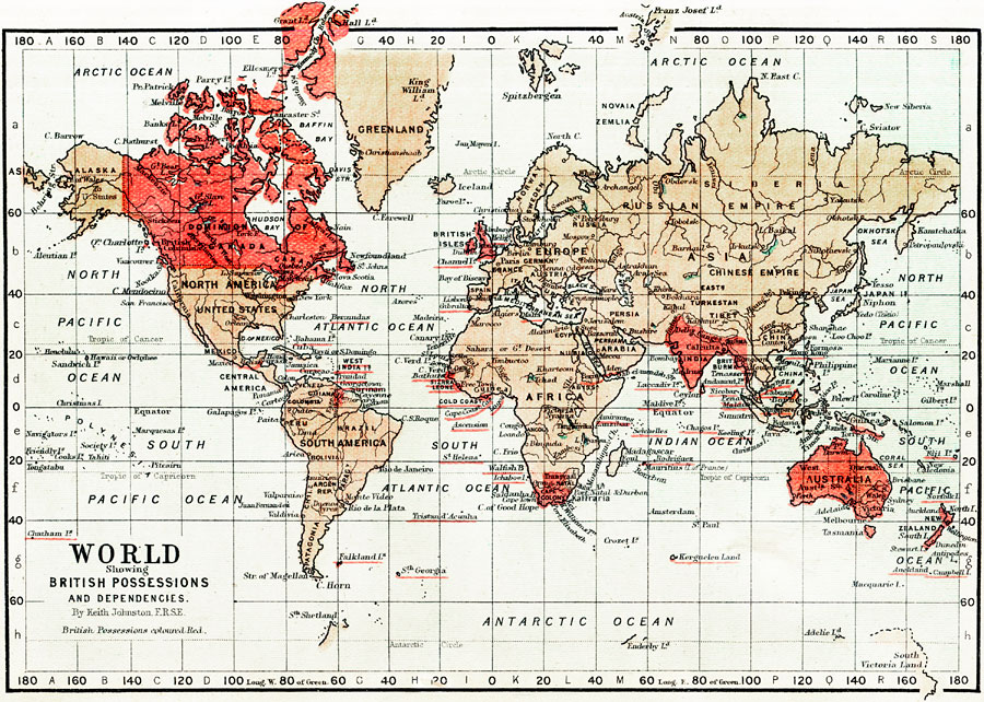 The World showing British Possessions and Dependencies.