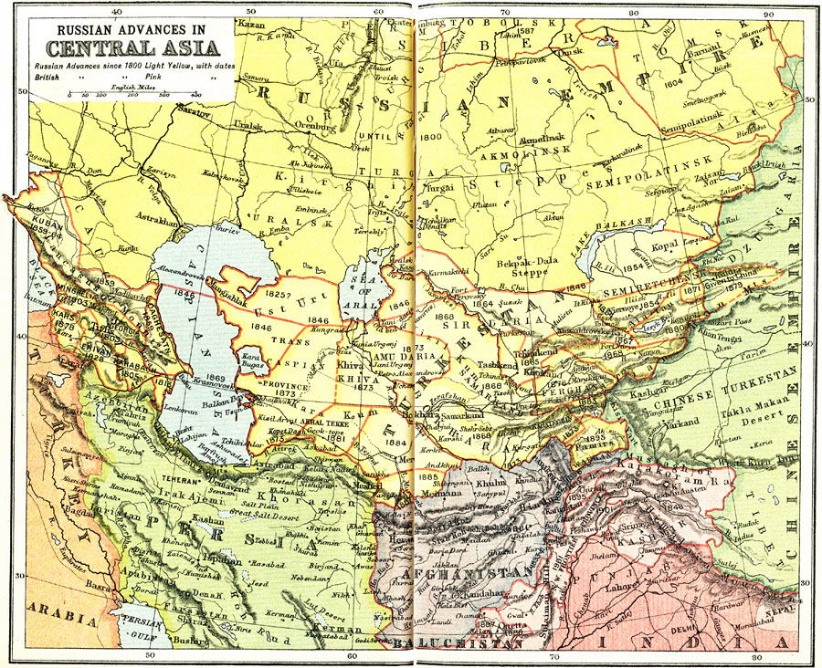 Russian and British Expansion in Central Asia