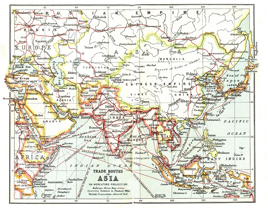 Trade Routes of Asia