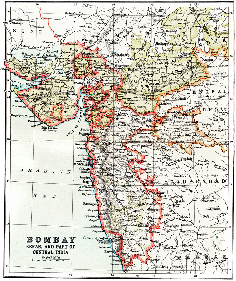 Bombay, Berar, and part of Central India