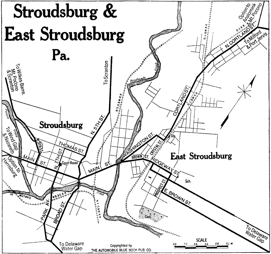 Stroudsburg and East Stroudsburg, Pennsylvania