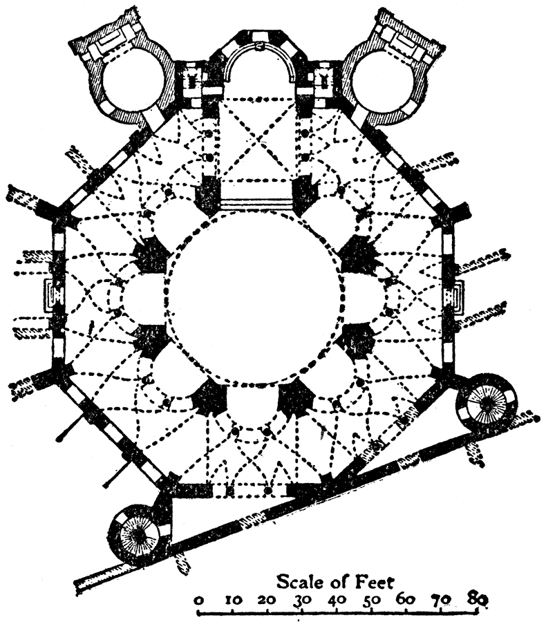 Plan of San Vitale, Ravenna