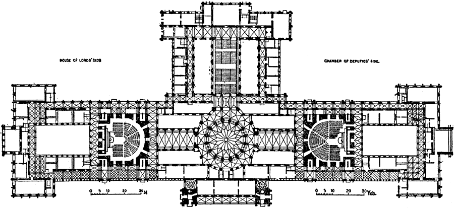 Plan of the Parliament House, Budapest