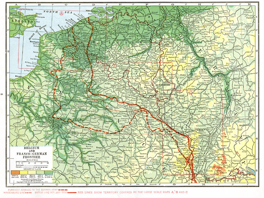 Belgium and Franco-German Frontier