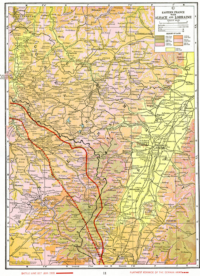 Eastern France with Alsace and Lorraine