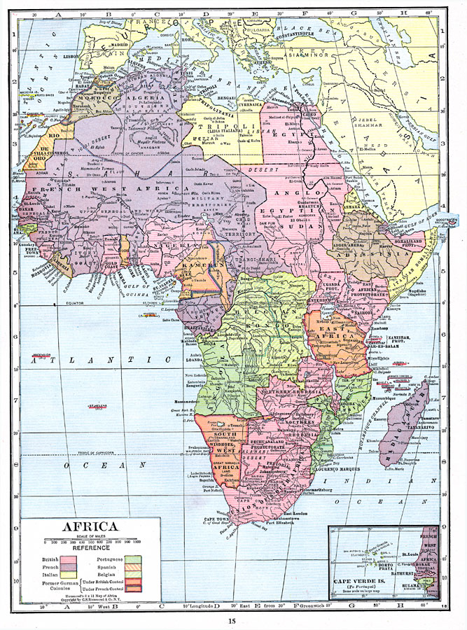Post-WWI Africa