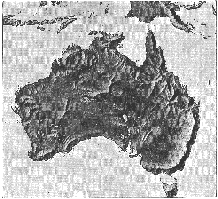 Relief Map of Australia
