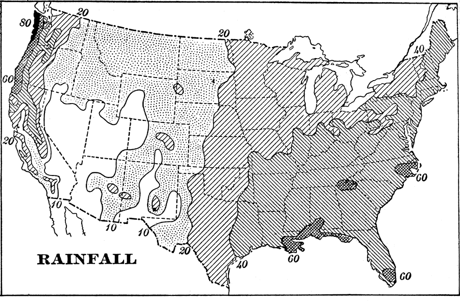 Rainfall in the United States